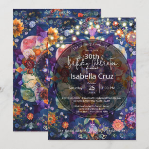 Garden in Motion Floral Mandala Design Invitation