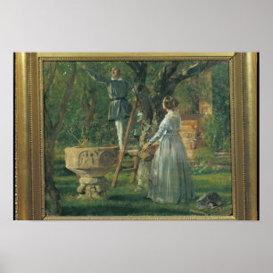 Garden in Ringsted with a Ancient Baptismal Poster