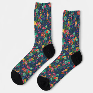 Garden in Spring Blossom Socks