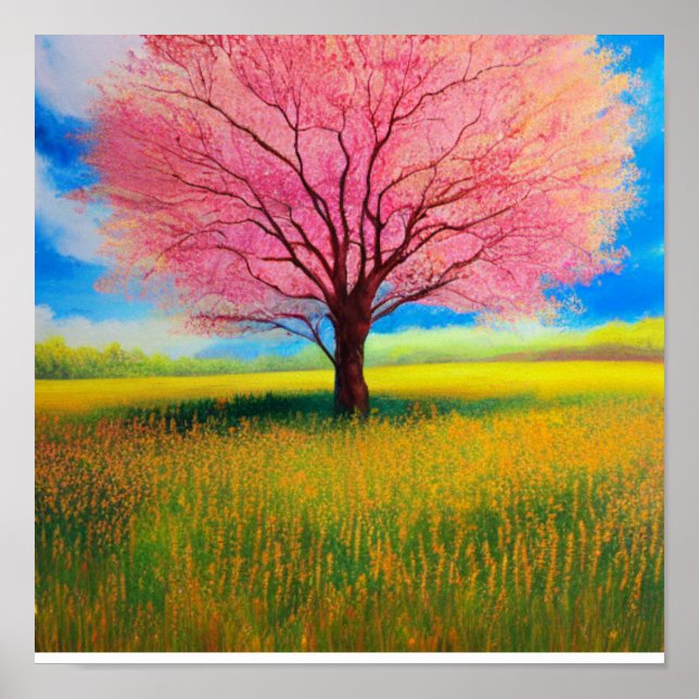 Garden in Spring Poster (Front)