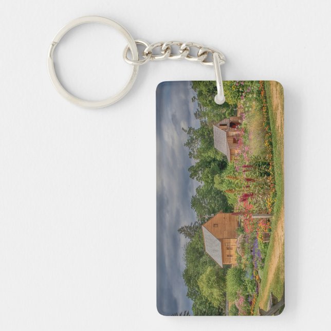 Garden in the Adirondacks Key Ring (Front)