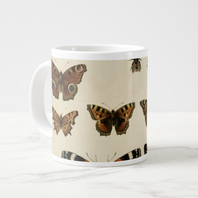Garden Insects by Vision Studio Large Coffee Mug (Front Left)