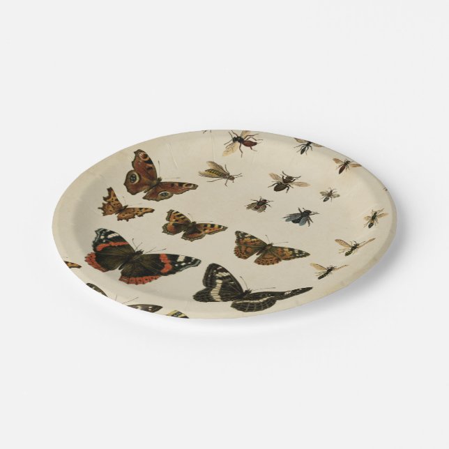 Garden Insects by Vision Studio Paper Plate (Angled)