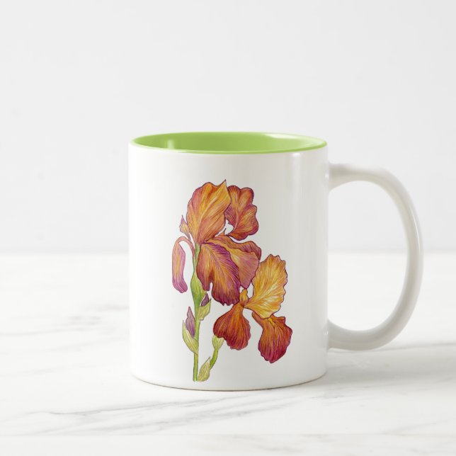 Garden Iris Mug (Right)