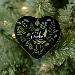 Garden Is My Therapy - Flower Garden Plants Lovers Ceramic Tree Decoration