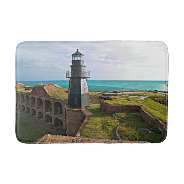 Garden Key, Dry Tortugas Large Bath Mat (Front)