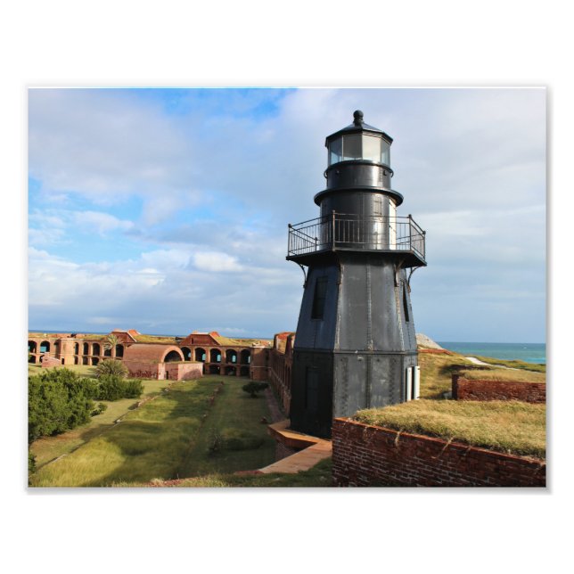 Garden Key Lighthouse, Dry Tortugas Florida Photo Print (Front)