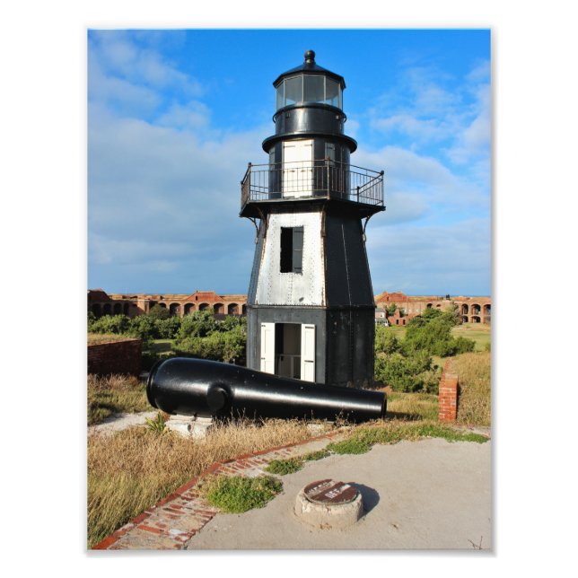 Garden Key Lighthouse, Dry Tortugas Florida Photo Print (Front)
