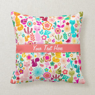 Garden Kitty Cushion
