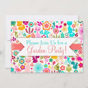 Garden Kitty Invitation