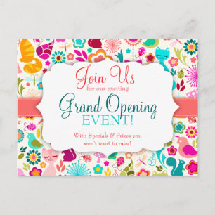 Garden Kitty Special Event Invitation Postcard