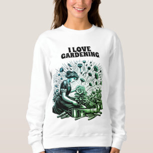 Garden Lady's Afternoon  Sweatshirt