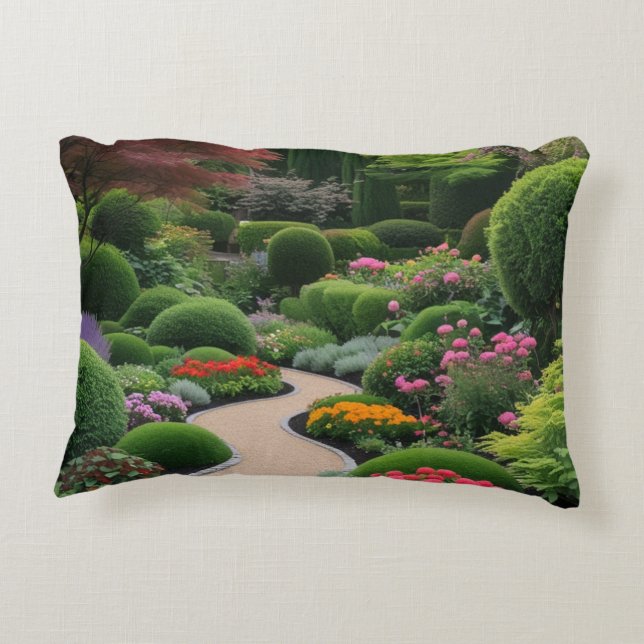 Garden landscape decorative cushion (Back)
