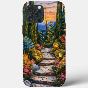Garden landscape nature design Green peaceful iPhone 13 Pro Max Case