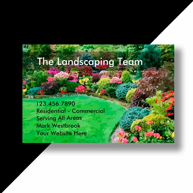 Garden Landscaping Services Business Card (Creator Uploaded)