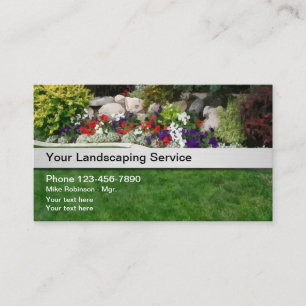 Garden Landscaping Simple Business Cards