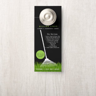 Garden Lawn Care Landscaping Modern Grass Rake Door Hanger