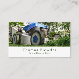 Garden Lawn-Mower, Gardener, Horticulturist Business Card