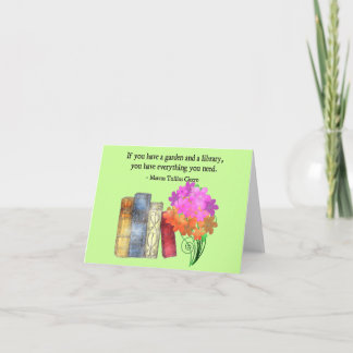 GARDEN & LIBRARY CARD