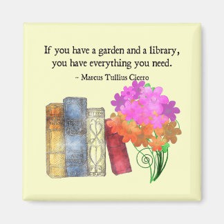 GARDEN & LIBRARY MAGNET