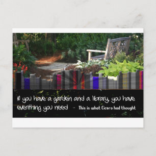 Garden Library Postcard