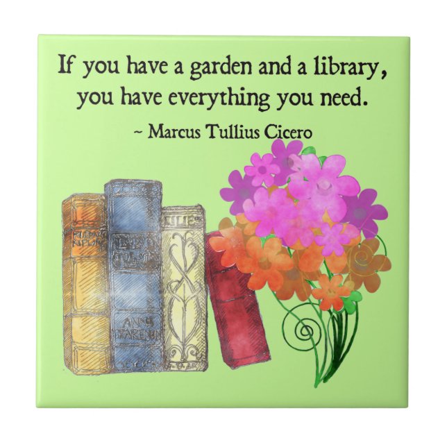 GARDEN & LIBRARY Tile (Front)