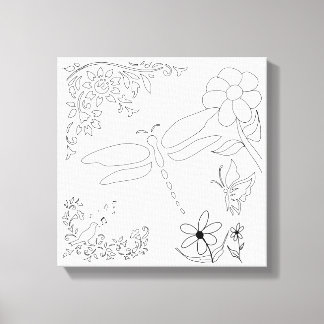 Garden Life DIY Paint it Canvas Print