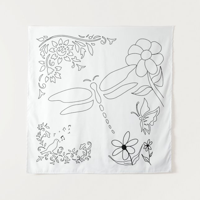 Garden Life DIY Paint it Tapestry (Front)