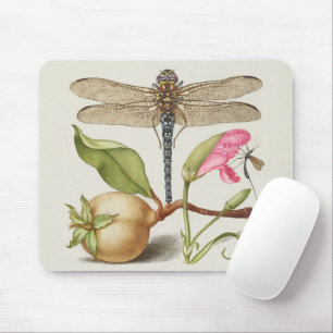 Garden life, Dragonfly, Pear, Carnation and Insect Mouse Mat