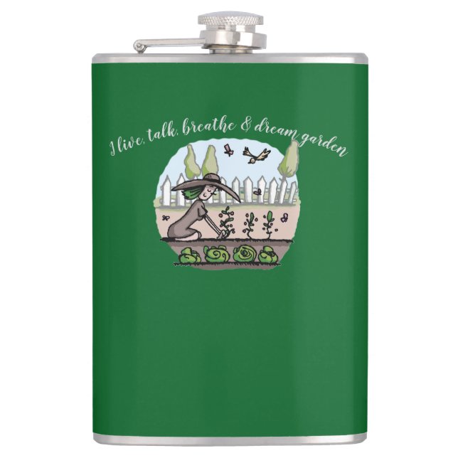 Garden life hip flask (Front)