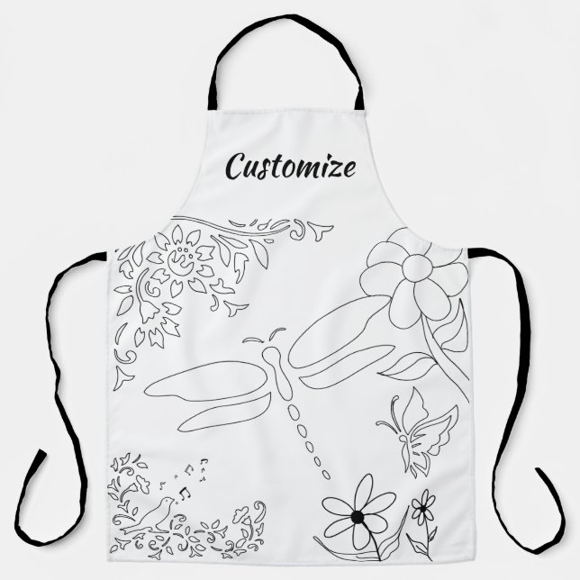 Garden Life Paint Your Own  Apron (Front)