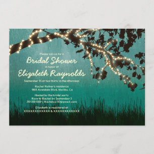 Garden Lights Bridal Shower Invitations
