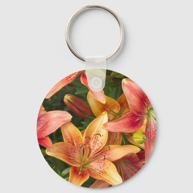 Garden Lilies Key Ring (Front)