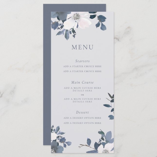 Garden Love Menu Card (Front/Back)