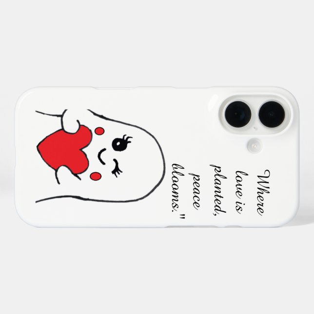 Garden Love Quote Phone Case. Case-Mate iPhone Case (Back (Horizontal))