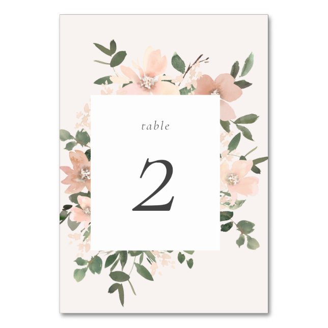 Garden Love Table Number (Front)