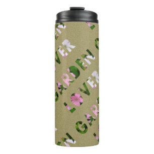 Garden Lover Flower Design Thermal Tumbler