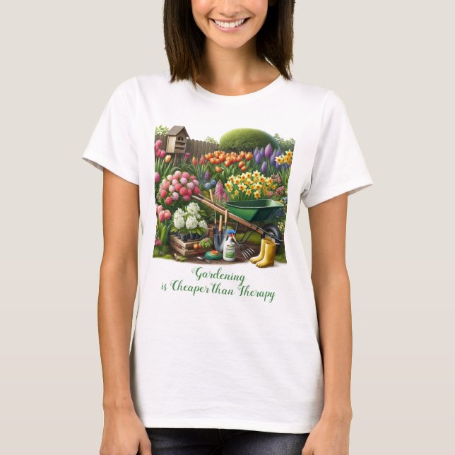 Garden Lover / Spring Flowers  T-Shirt (Front)