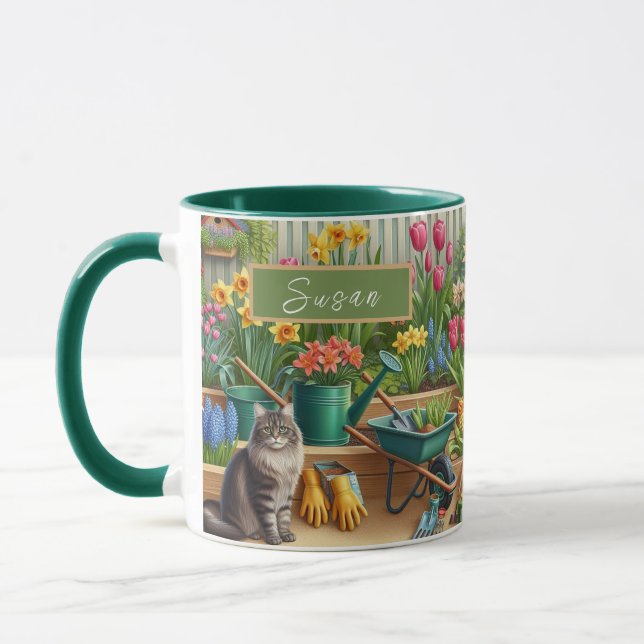 Garden Lovers Personalised Coffee  Mug (Left)