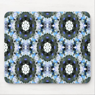 Garden made with blue Lace.... Mouse Mat