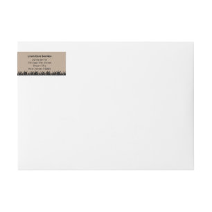 Garden Maintenance Service Tagline Return Address Wrap Around Label