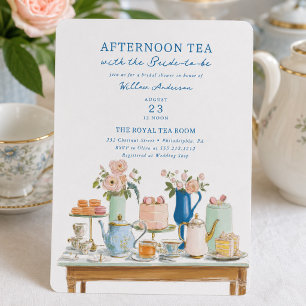 Garden Manor Painted Flowers Bridal Shower Invitation