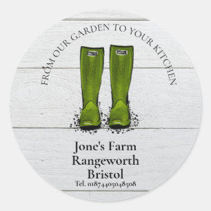 garden market produce potatoes veg box classic round sticker