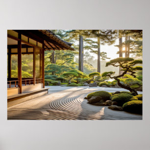 Garden Meditation Serene Tranquil Peace Poster