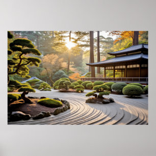 Garden Meditation Serene Tranquil Peace Poster