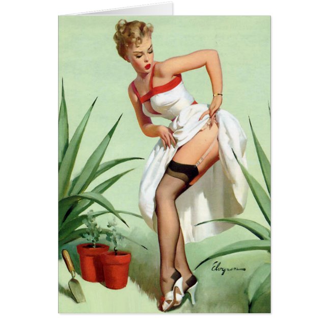 Garden Mishap Pin Up (Front)