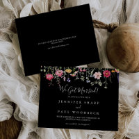 Garden Multicolor Wildflower Elopement