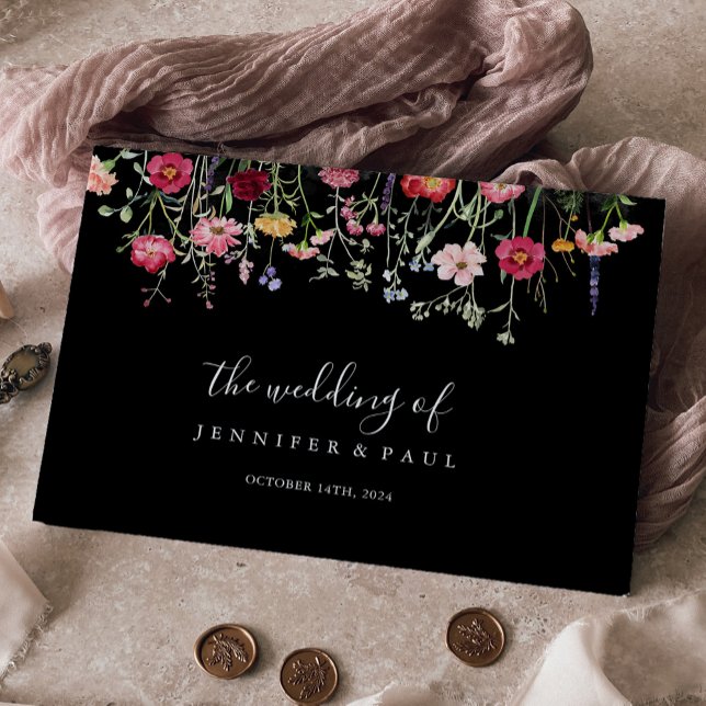 Garden Multicolor Wildflower Wedding Guest Book (Creator Uploaded)