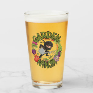 Garden Ninja Design - Fun Gardening Graphic Glass