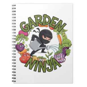 Garden Ninja Design - Fun Gardening Graphic Notebook